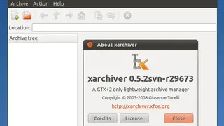 Xarchiver screenshot