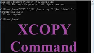 XCOPY screenshot