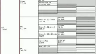 Xdiskusage screenshot