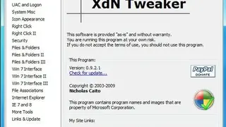 XdN Tweaker screenshot