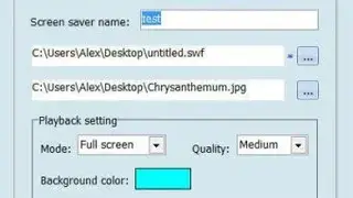 XED Flash Screensaver Creator screenshot
