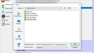 XLS to XML screenshot