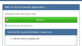 XML to Excel Converter screenshot