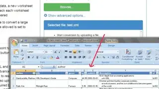 XML to Excel Converter screenshot