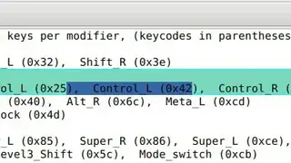 Xmodmap screenshot