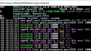 XMRig screenshot