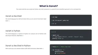 Xonsh screenshot