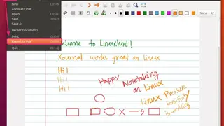 Xournal screenshot