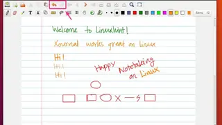 Xournal screenshot
