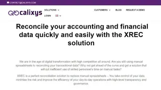 XREC Reconciliation screenshot