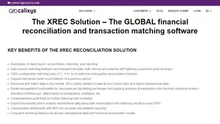 XREC Reconciliation screenshot