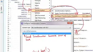 XSLT in-browser implementation screenshot