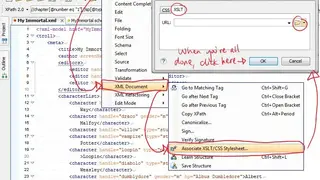 XSLT in-browser implementation screenshot