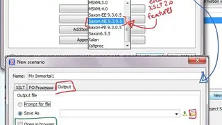 XSLT in-browser implementation screenshot