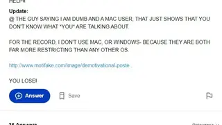 Yahoo! Answers screenshot