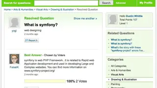Yahoo! Answers screenshot