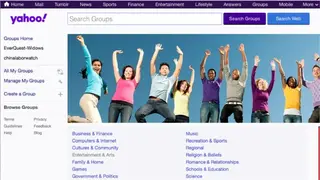 Yahoo! Groups screenshot