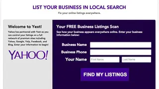 Yahoo Local screenshot