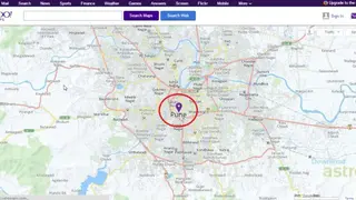 Yahoo Maps screenshot