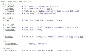 YAML screenshot