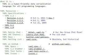 YAML screenshot