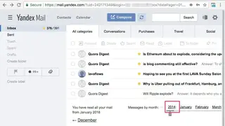 Yandex Mail screenshot