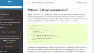 YARA screenshot
