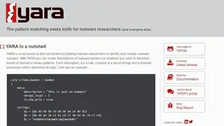 YARA screenshot