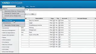 Yardi Voyager screenshot