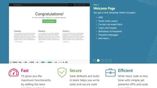 Yii Framework screenshot