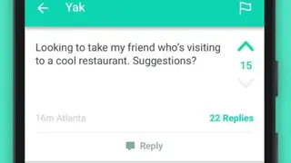 Yik Yak screenshot