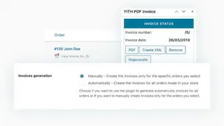YITH Invoice screenshot