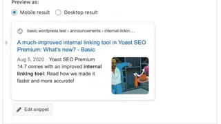 Yoast SEO screenshot