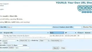 YOURLS screenshot