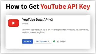 YouTube API screenshot