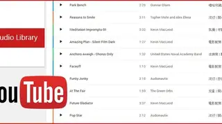 YouTube Audio Library screenshot
