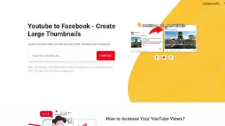 YouTube to Facebook screenshot