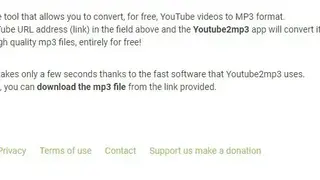 Youtube2mp3 screenshot