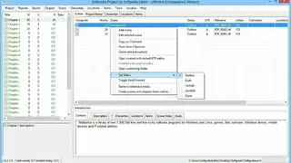 yWriter screenshot