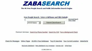 ZabaSearch screenshot