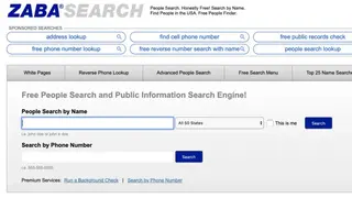 ZabaSearch screenshot