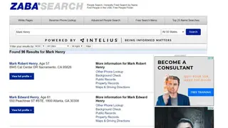 ZabaSearch screenshot
