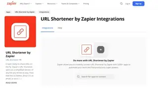 Zapier URL Shortener screenshot