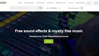 Zapsplat Royalty free music screenshot