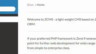 ZCMS screenshot