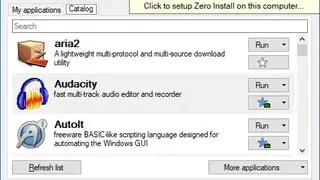 Zero Install screenshot