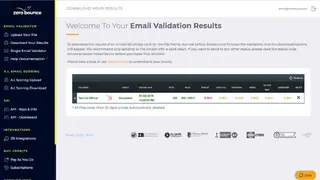 ZeroBounce screenshot