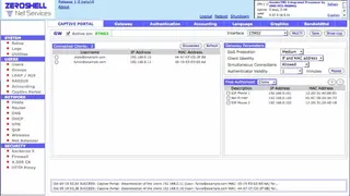 ZeroShell screenshot