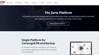 Zerto Platform screenshot