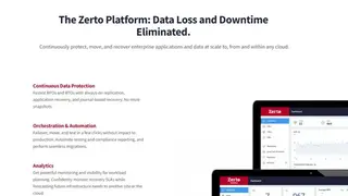 Zerto Virtual Replication screenshot